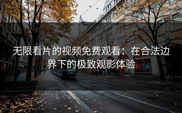 无限看片的视频免费观看：在合法边界下的极致观影体验